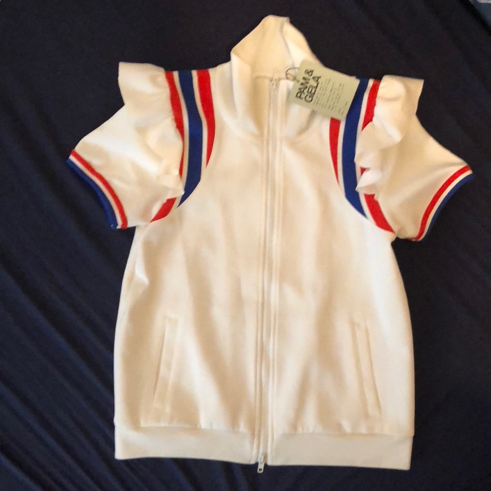 Pam & Gela Ruffle track jacket SMALL